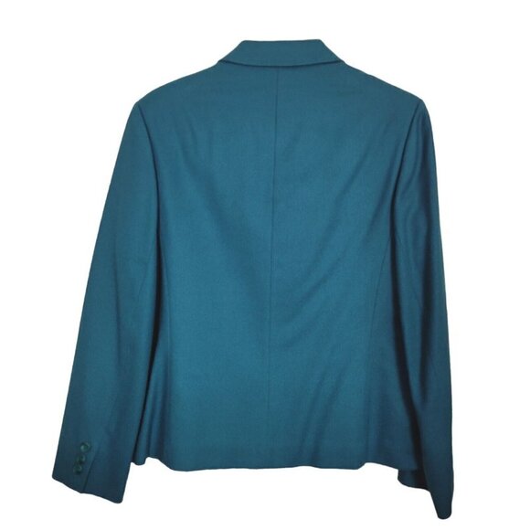 Vtg Pendleton Teal Suit Blazer Sz 10 Fall Winter Wool Single Breasted Wool Mark - Picture 2 of 10